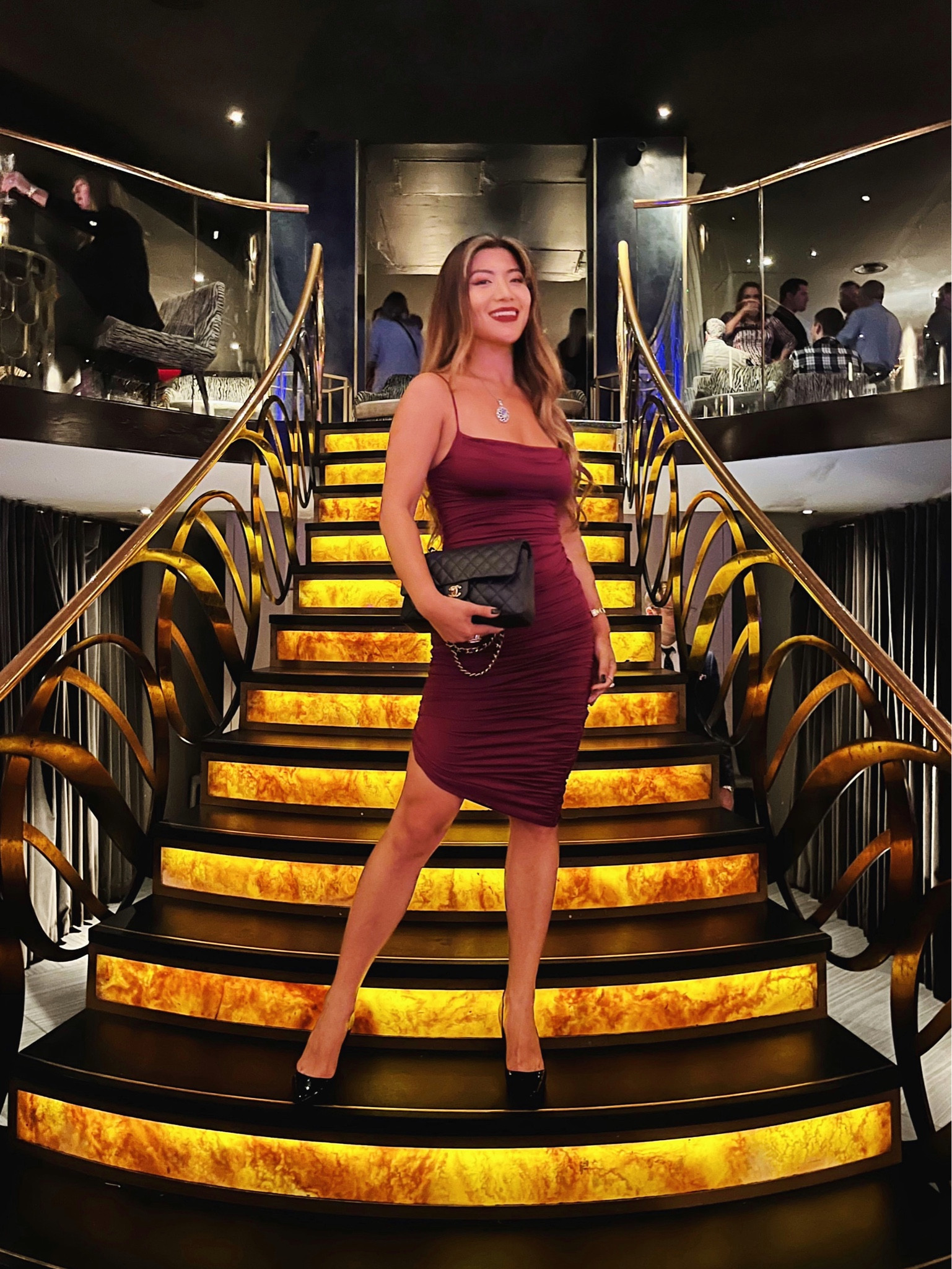 🔍 Oh Polly, midi dress, purple dress, Chanel bag, Chanel classic flap, Chanel handbag, evening dress, Christian Louboutin, Louboutin heels, black pumps, elegant outfit

#LTKSeasonal #LTKeurope