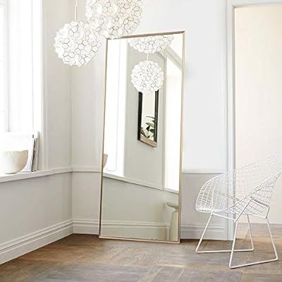 NeuType Full Length Mirror Floor Mirror with Standing Holder Bedroom/Locker Room Standing/Hanging... | Amazon (US)