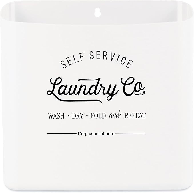 MONJITA Lint Bin for Laundry Room, Magnetic Lint Trash Can for Dryer, Modern Lint Holder, Lint Bo... | Amazon (US)