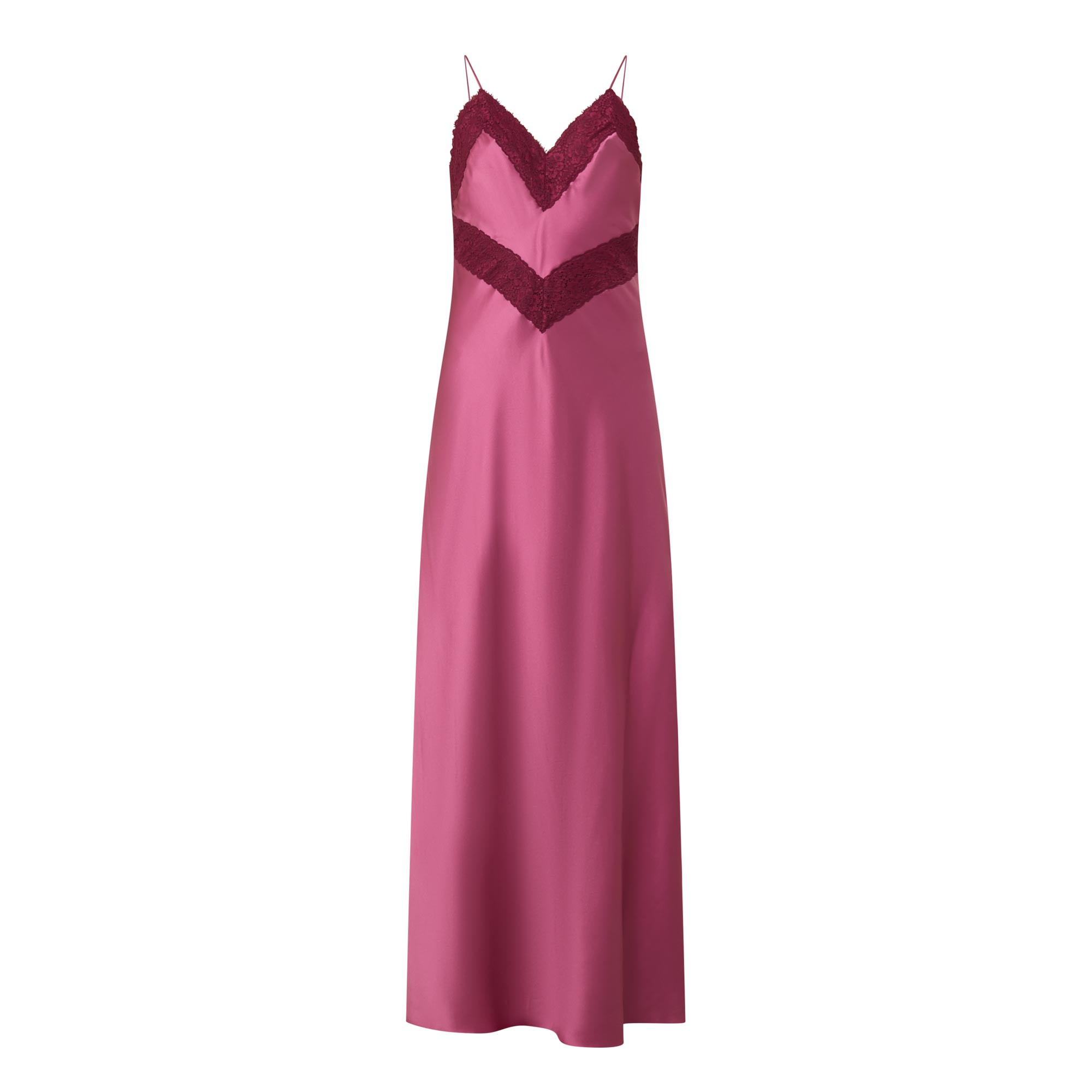 LOVESHACKFANCY Serita Satin Gown Dress - Rose | Brown Thomas (IE)