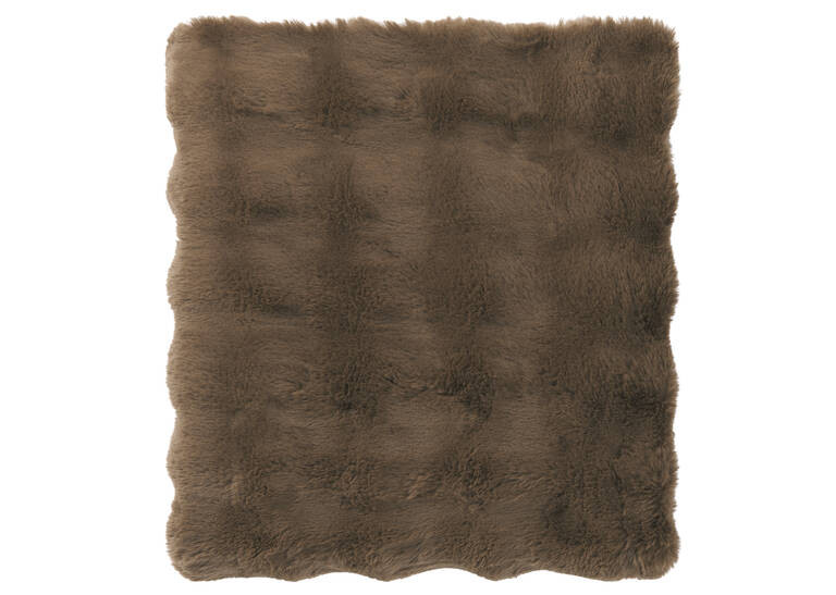 Zoey Faux Fur Throw Mushroom | Urban Barn