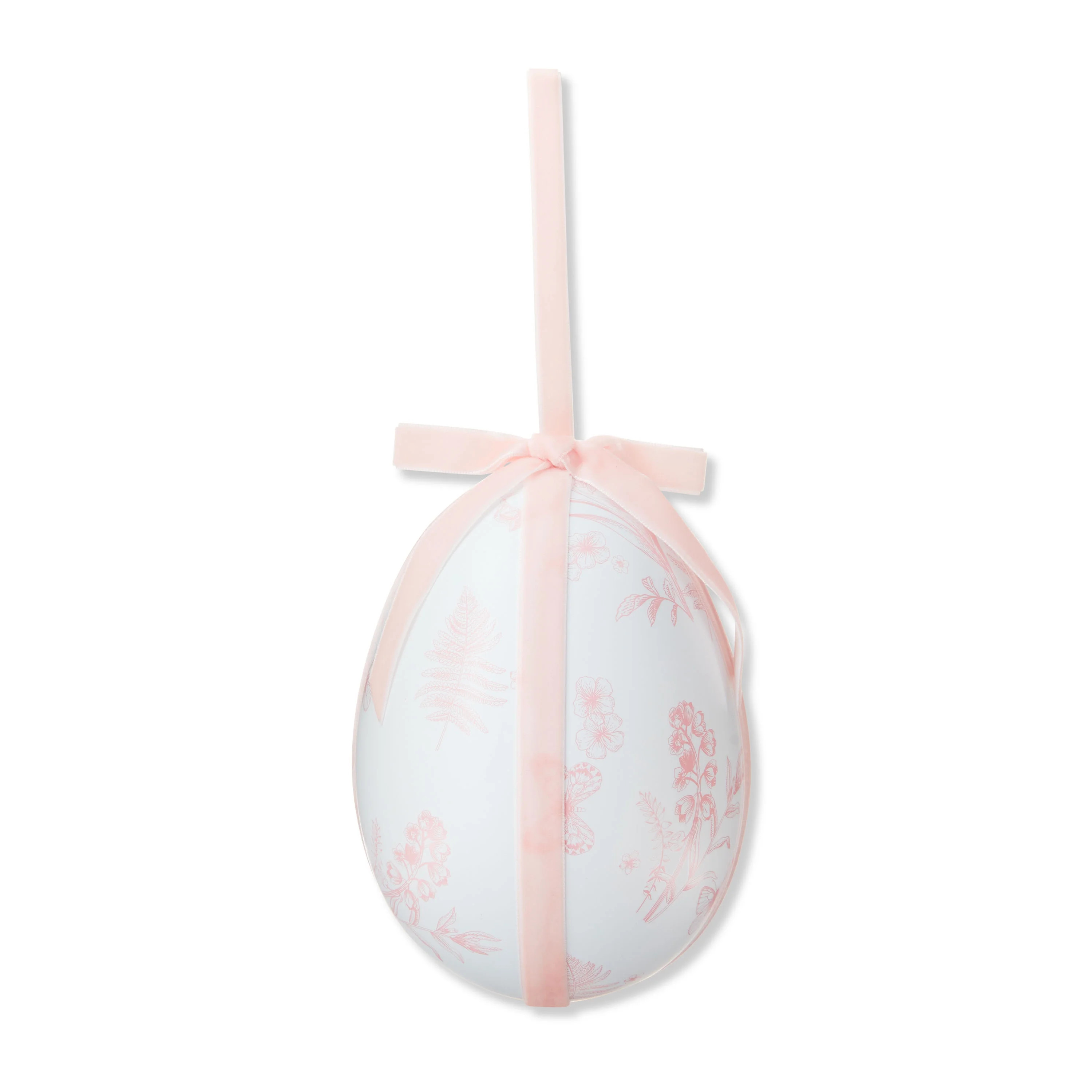 Easter Pink Large Floral Fabric Decorative Egg, 6 in, by My Texas House | Walmart (US)