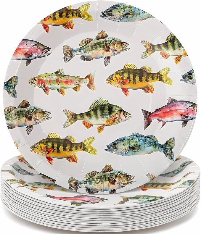 FISHING-THEMED DESIGN: Features vibrant fishing graphics, perfect for outdoor and water-loving ev... | Amazon (US)