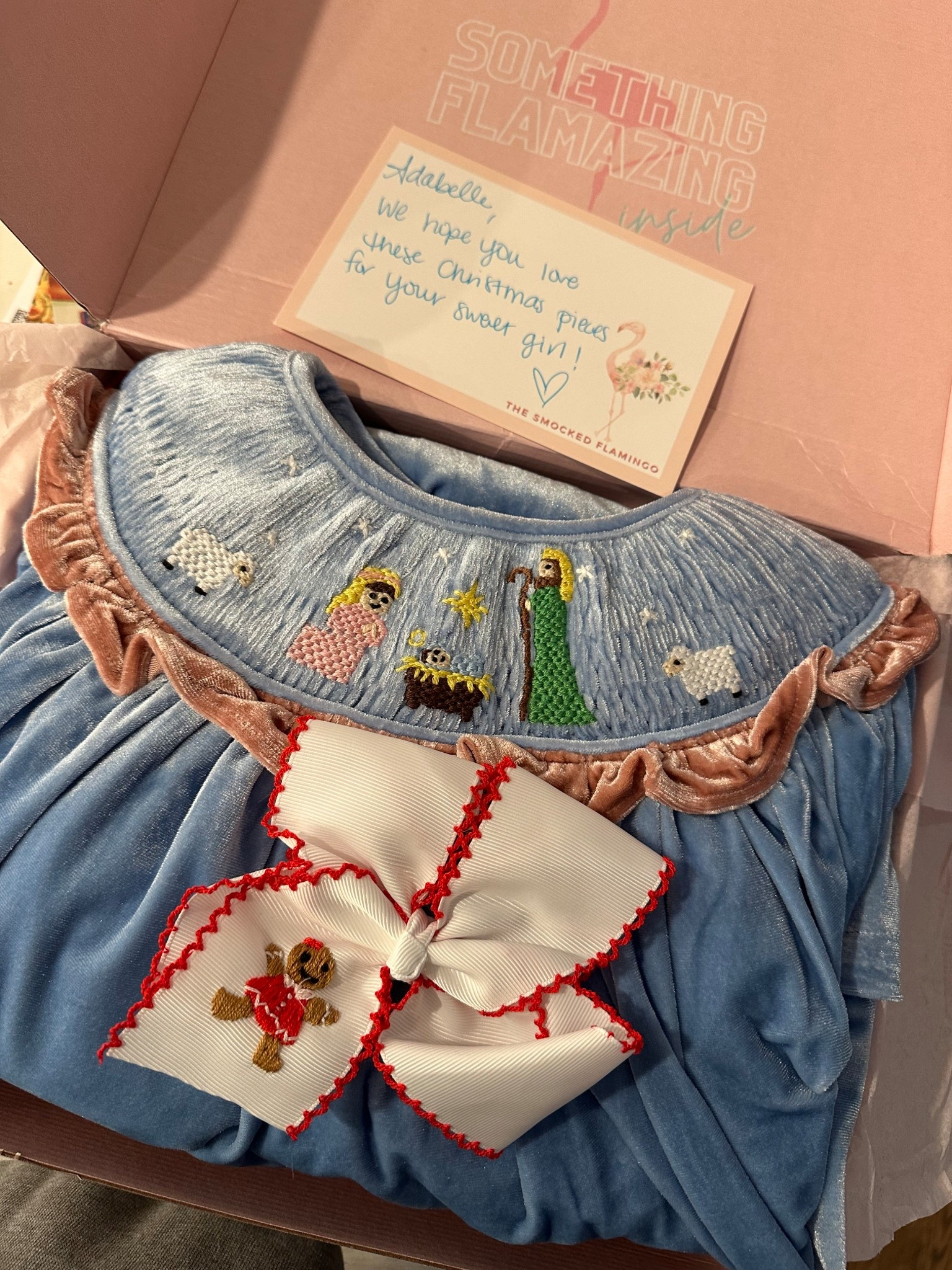 Christmas smocked dress
Nativity 
Manager 
Toddler girl dress 


#LTKFindsUnder50 #LTKKids