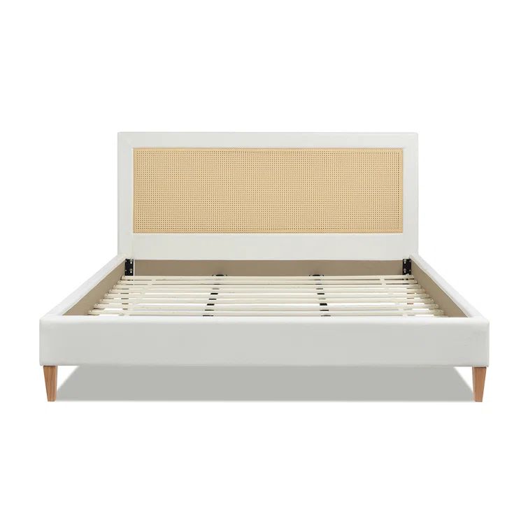 Billingsly Upholstered Cane-Back Bed | Wayfair North America
