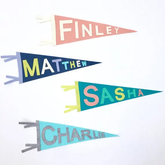 Custom Kid's Room Pennant | Etsy (US)