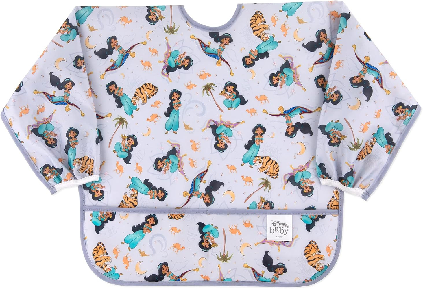 Bumkins Sleeved Bib Baby Bib, Toddler Bib, Smock, Waterproof Fabric, Fits Ages 6-24 Months | Amazon (US)