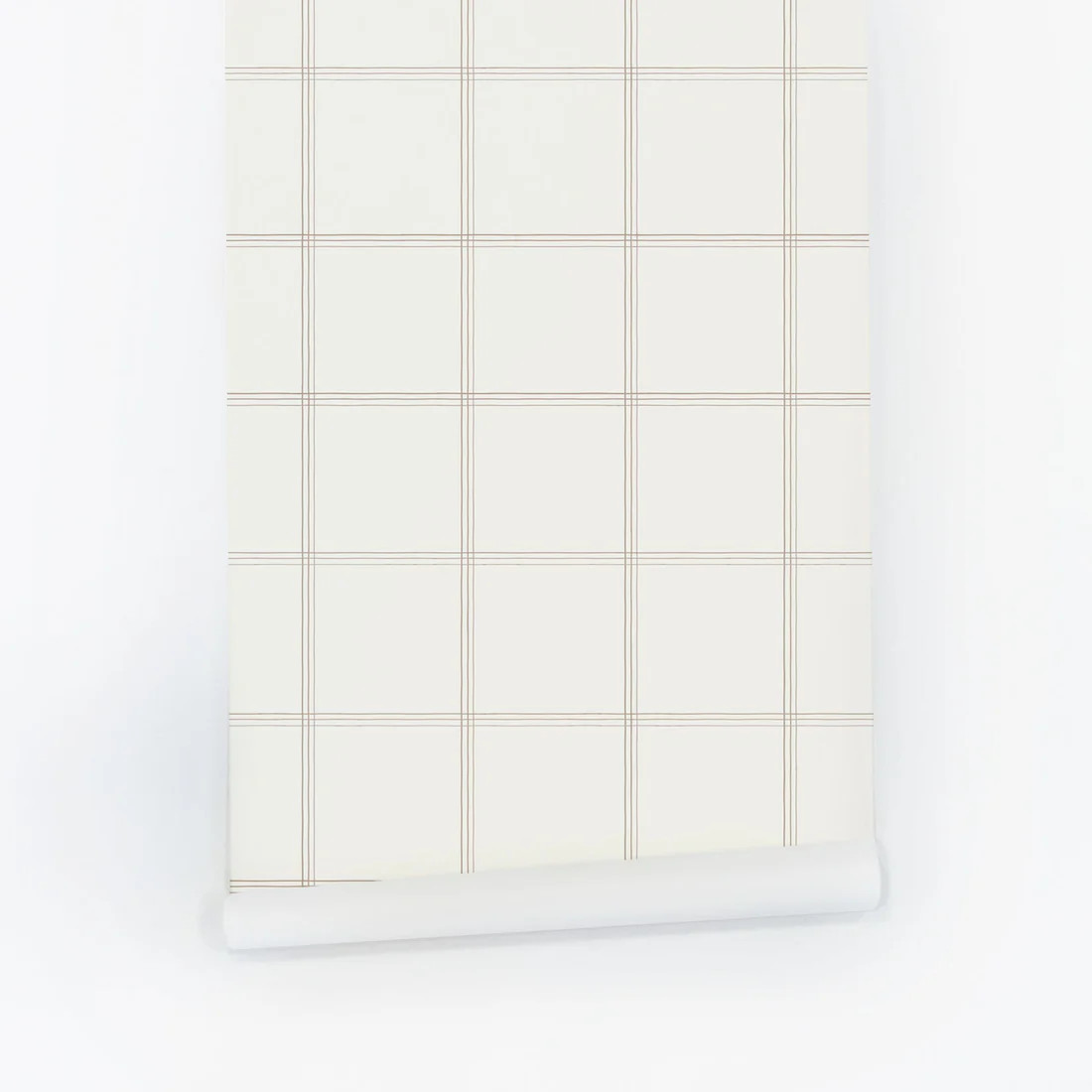Classic neutral plaid design removable wallpaper | Livettes Wallpaper