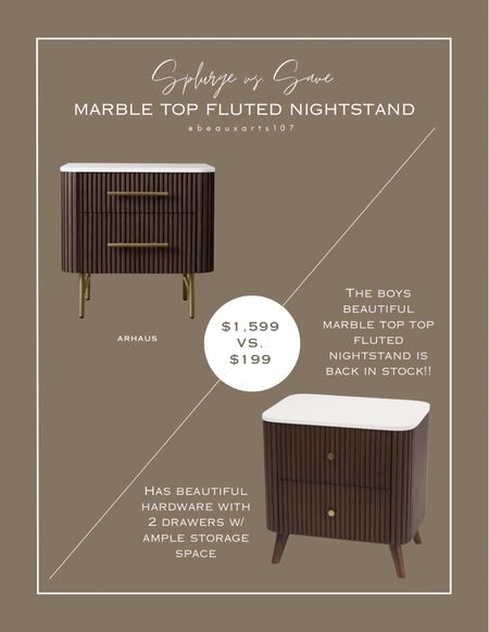 Hurry! Our beautiful designer high end look for less nightstand is back in stock!! 

#LTKHome #LTKSaleAlert #LTKStyleTip