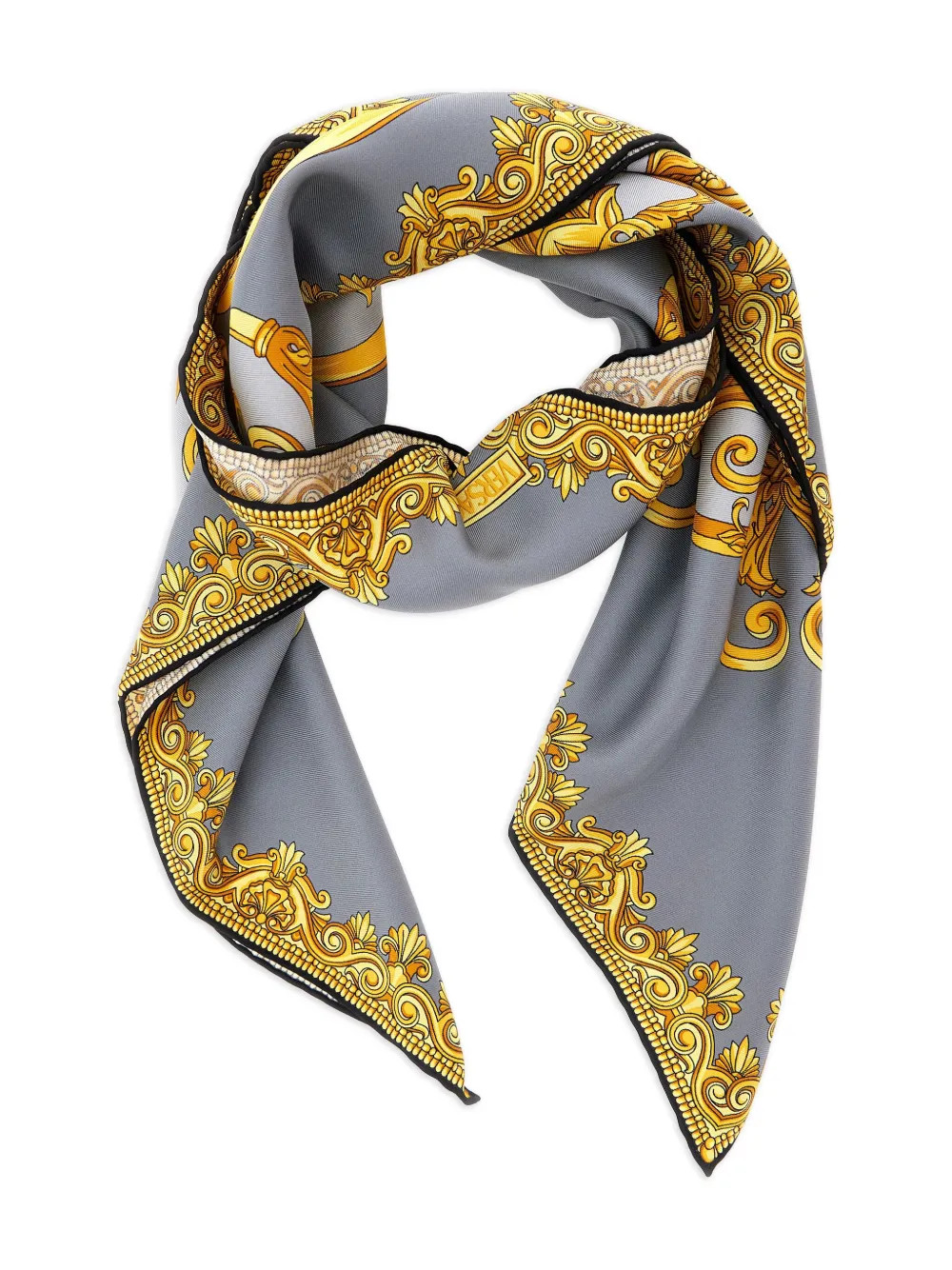 Versace baroque-cheetah Silk Scarf | Yellow | FARFETCH ES | Farfetch Global