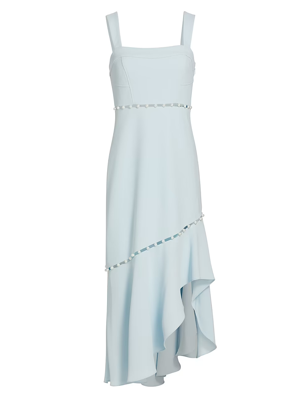 Houston Beaded Asymmetric Midi-Dress | Saks Fifth Avenue