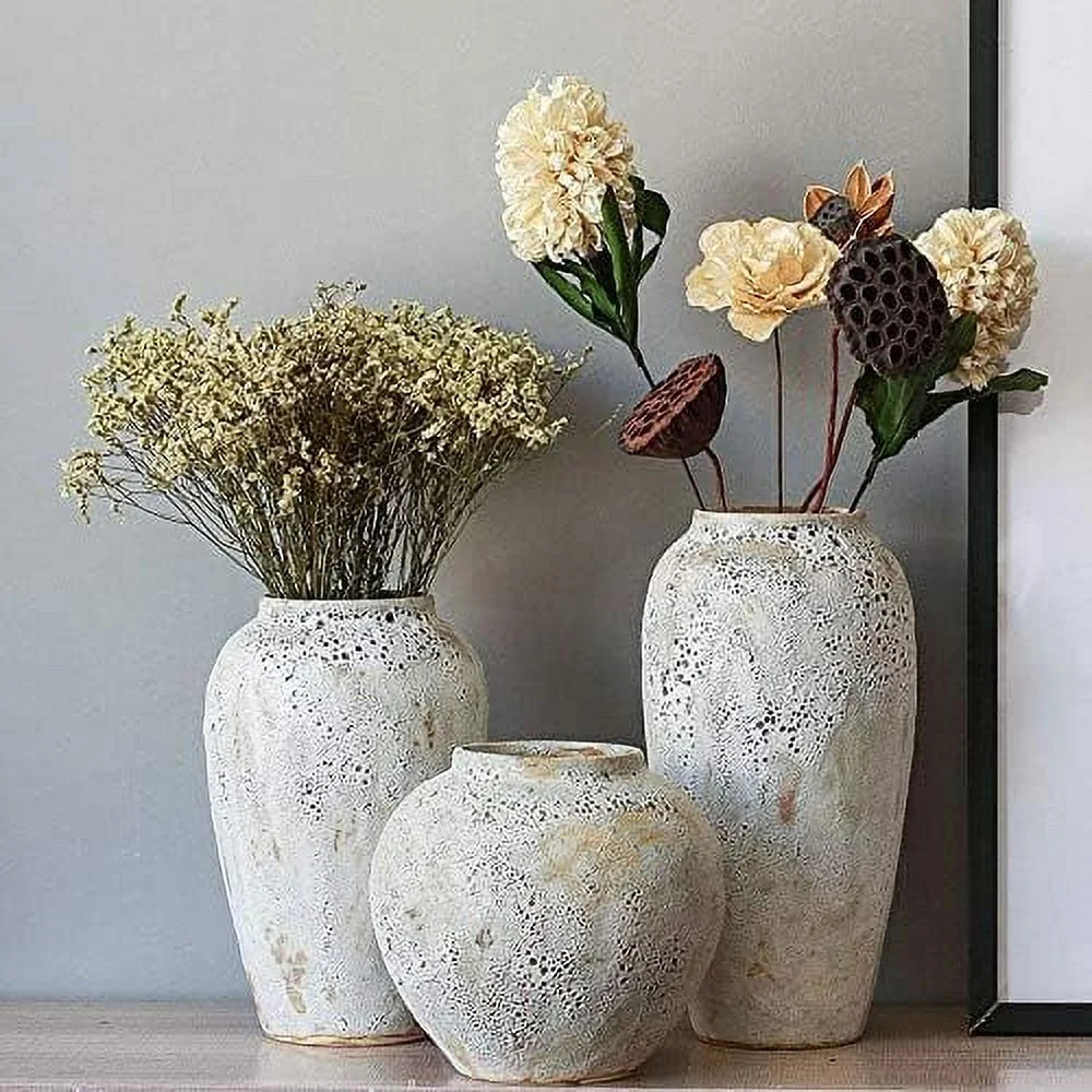 Exquisite Rustic Ceramic Large Flower Vase, a Vintage Tall Floor Masterpiece for Enchanting Farmh... | Walmart (US)