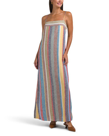 Linen Blend Spaghetti Strap Maxi Dress | TJ Maxx