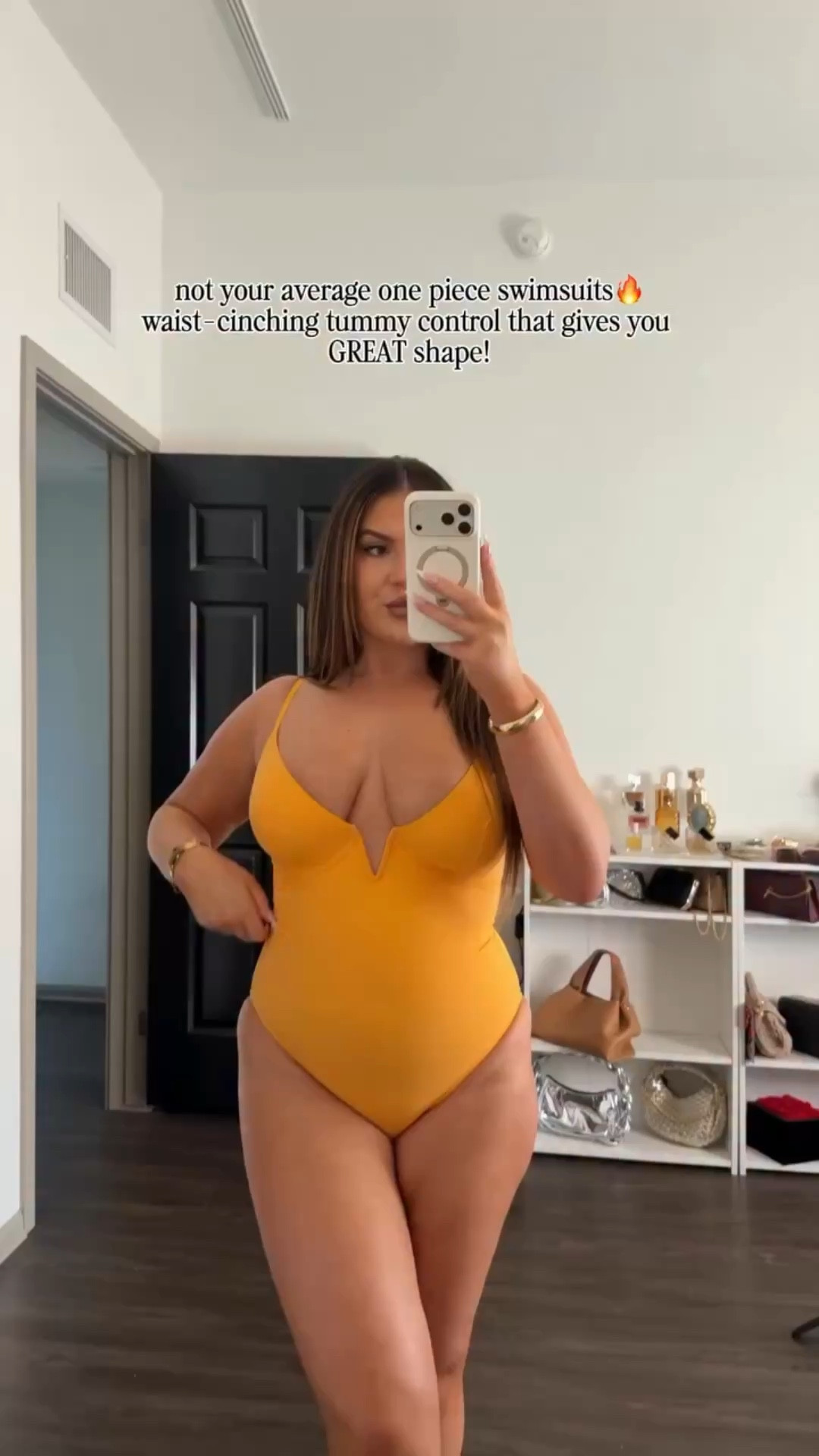 Swimsuits with incredible compression in the waist to cinch your shape and smooth the tummy! Also provides great support! I'm wearing my reg L in both, TTS!


#LTKMidsize #LTKSwim