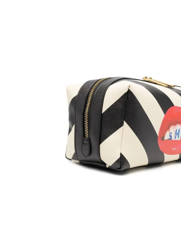 Selettigraphic-print striped wash bag | Farfetch Global
