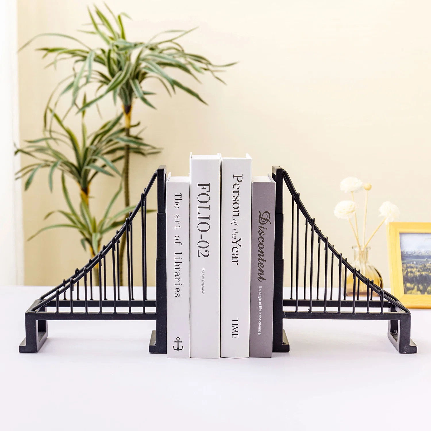 Decorative Bridge Sculpture Metal Bookends | Wayfair North America