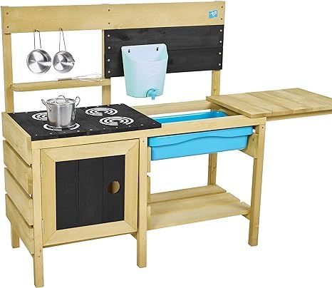 TP Toys, Deluxe Wooden Mud Kitchen for Boys and Girls Ages 3-8 | Kids Outdoor Kitchen Playset wit... | Amazon (US)