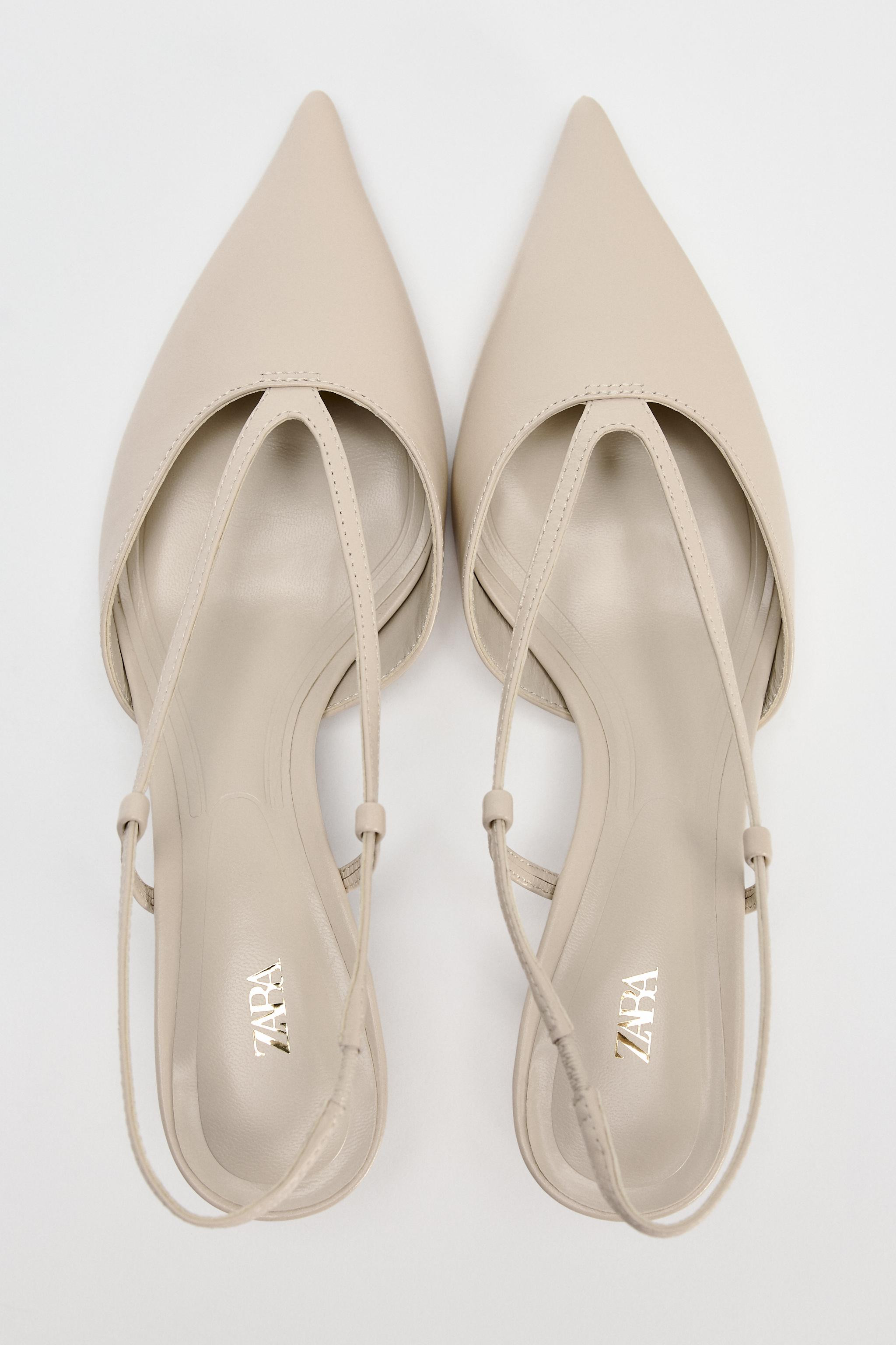 SLINGBACK CON TACCO KITTEN IN PELLE | Zara IT