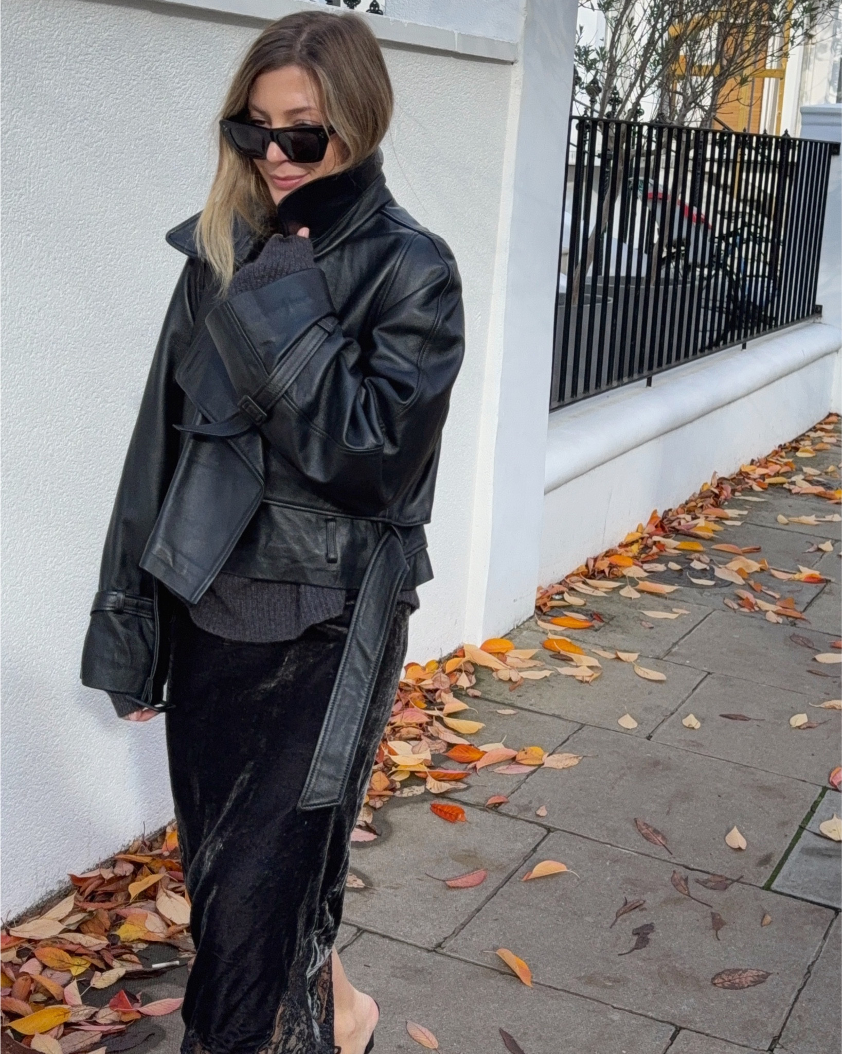 Cropped leather jacket oversized 

#LTKautumn #LTKwinter #LTKluxury
