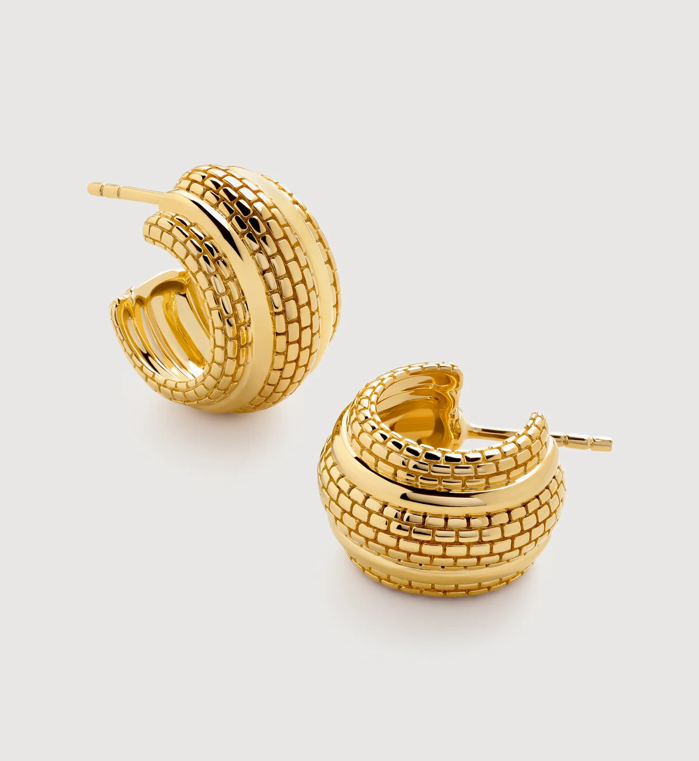 Heirloom Chunky Small Hoop Earrings | Monica Vinader (Global)