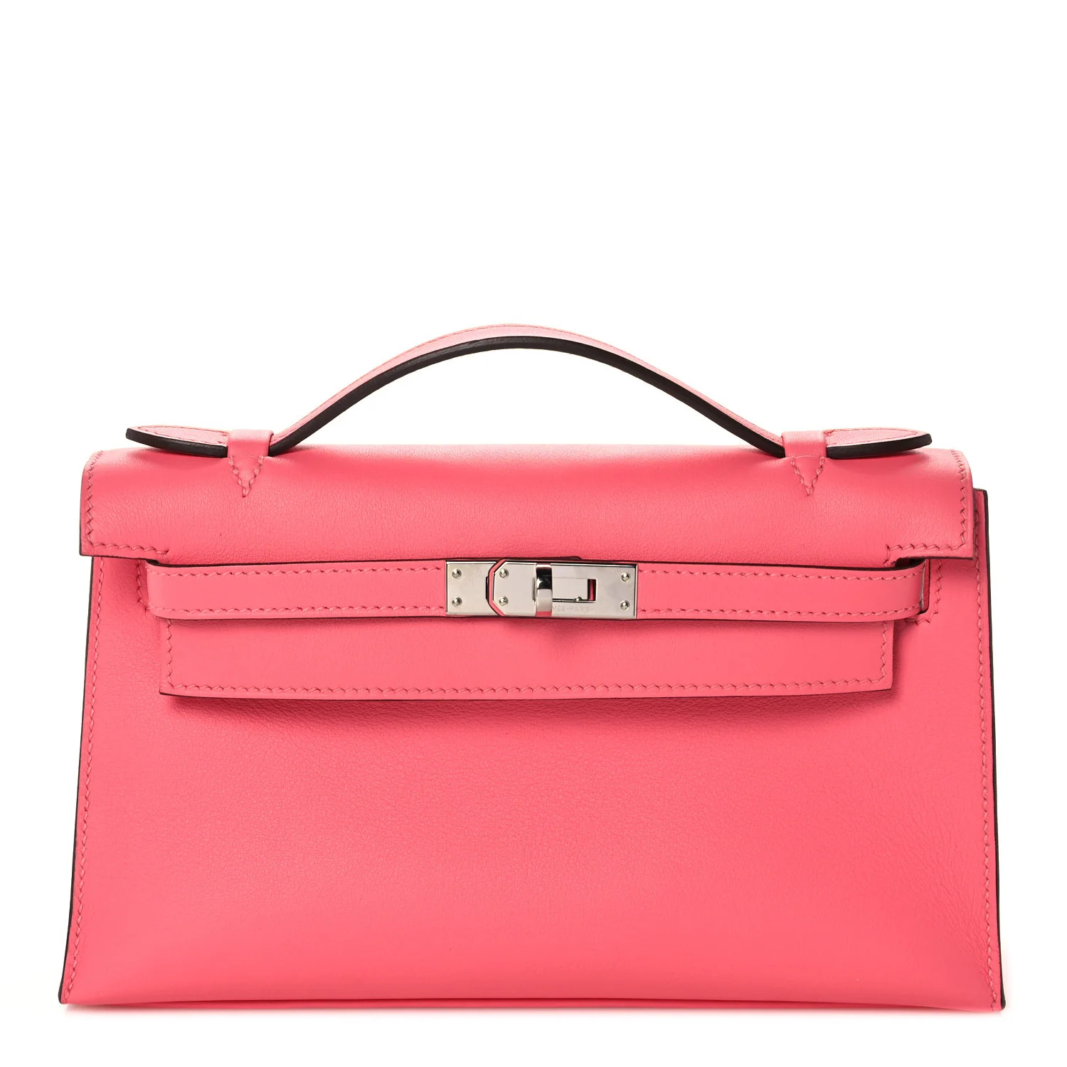 HERMES Swift Kelly Pochette Clutch Rose Azalee | FASHIONPHILE | Fashionphile