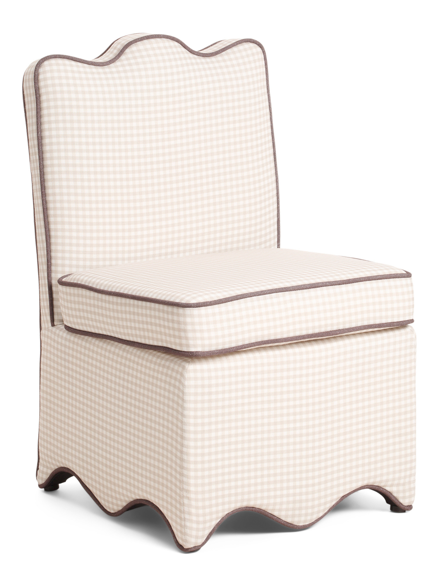 21x34 Gingham Scalloped Skirted Dining Chair | Kitchen & Dining Room | Marshalls | Marshalls