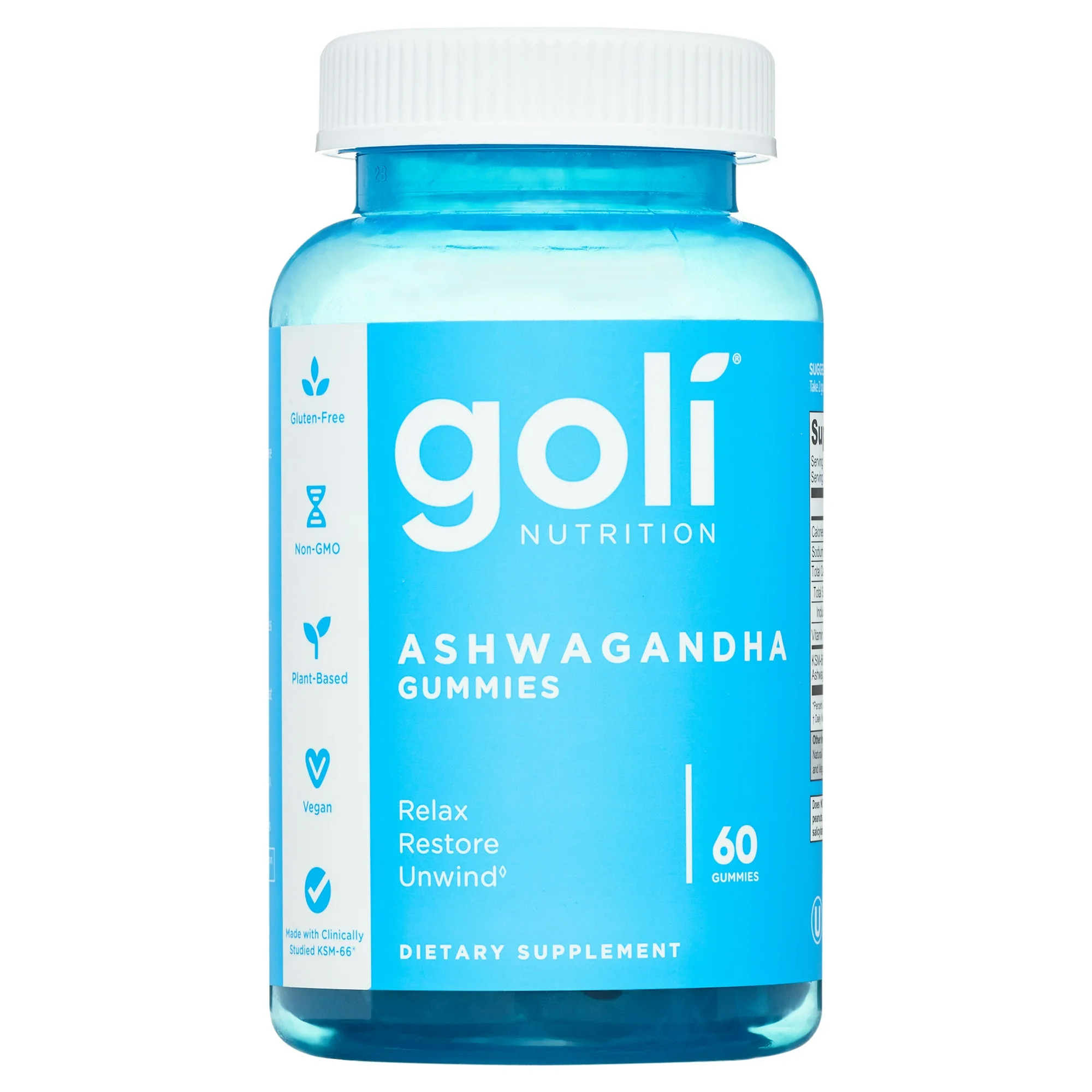 Goli Nutrition Ashwagandha Gummies, Mixed Berry Flavor, 60 Count, Stress Supplement - Walmart.com | Walmart (US)