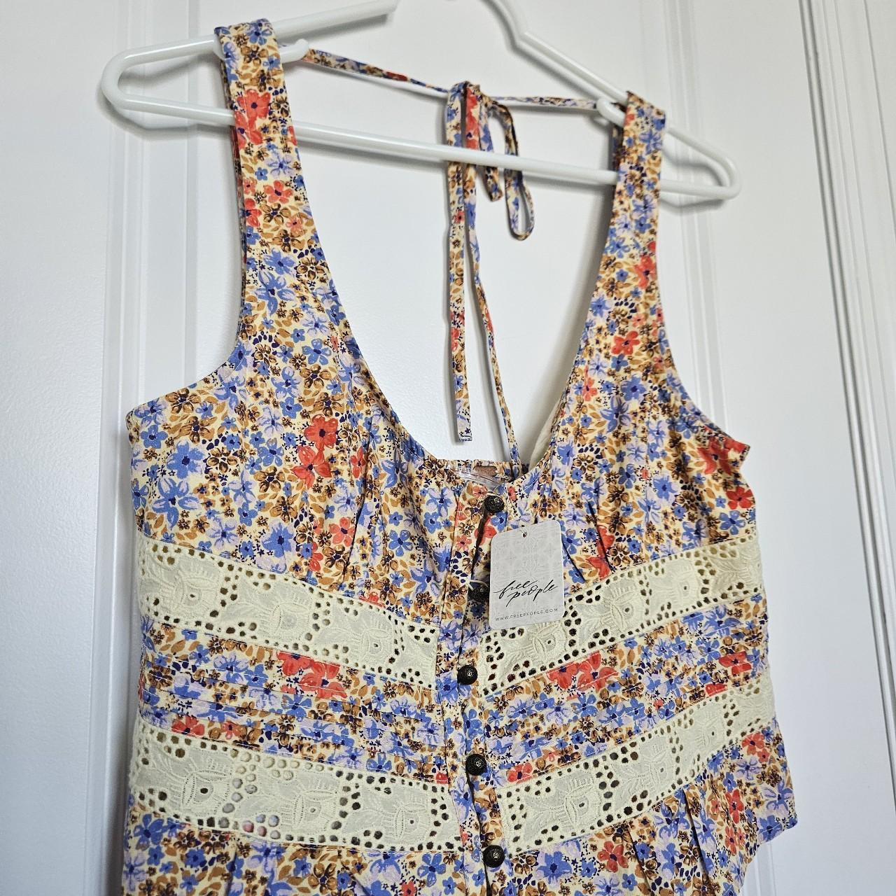 Free People Women's Tank top - Multi - M | Depop US