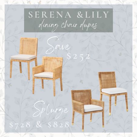 Serena & Lily Dining Chair Dupe 🌿

#LTKsalealert #LTKhome #LTKfamily