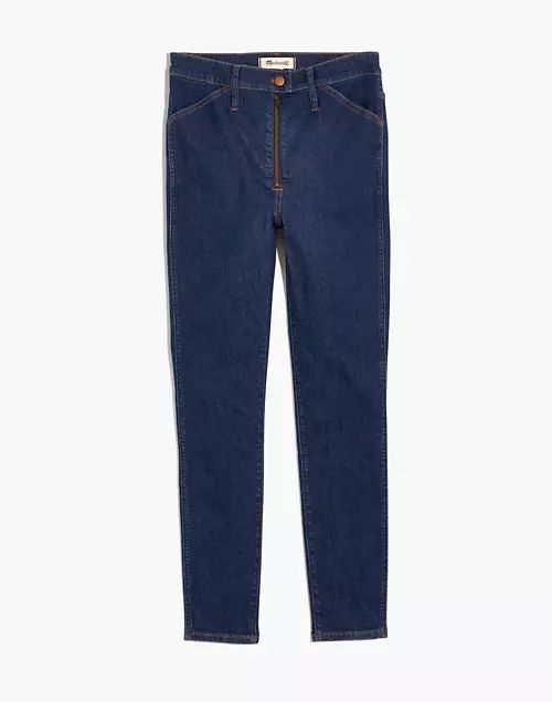 10" High-Rise Skinny Crop Jeans in Macarthur Wash: Exposed Zip Edition | Madewell