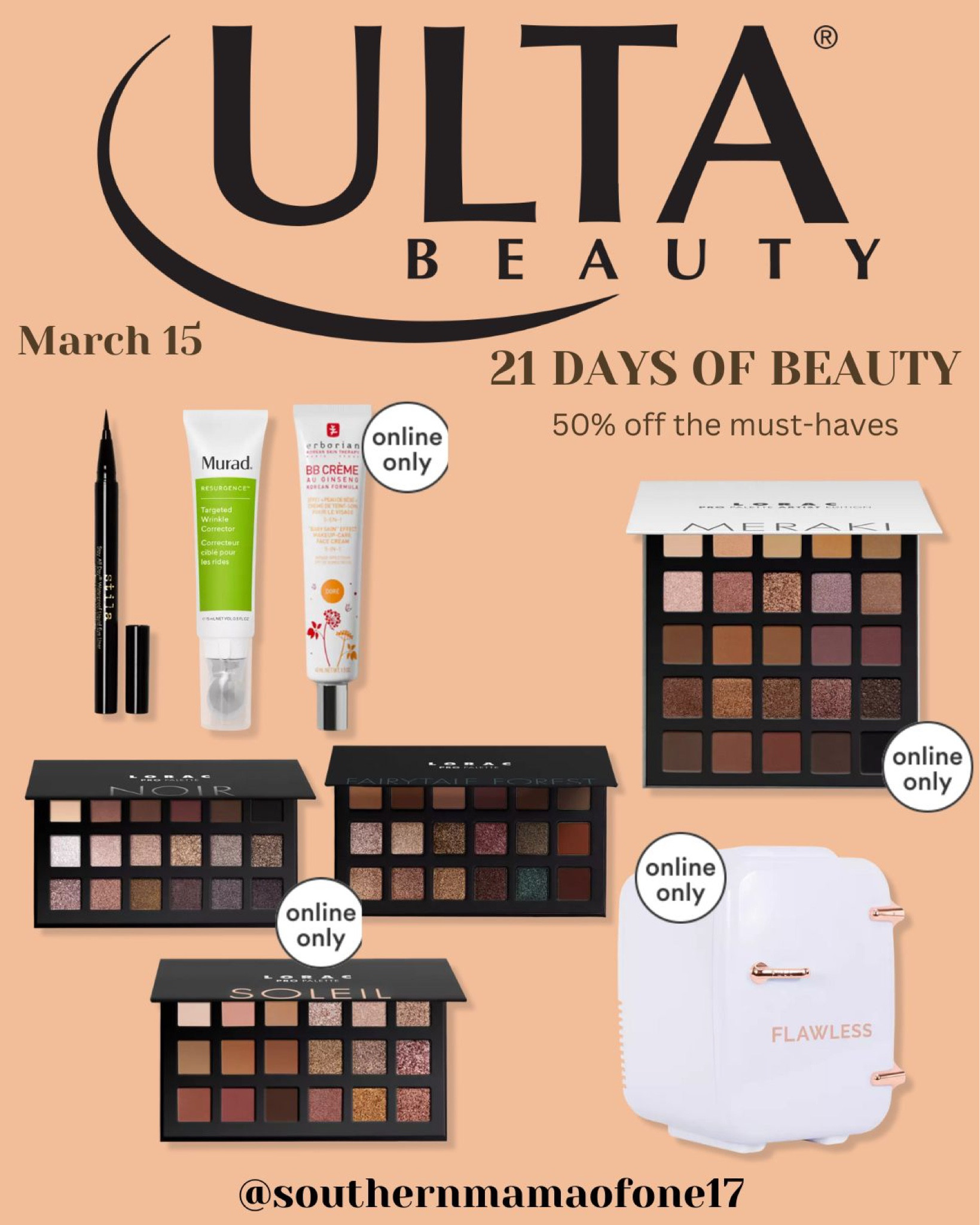 March 15 

#LTKbeauty #LTKsalealert #LTKstyletip