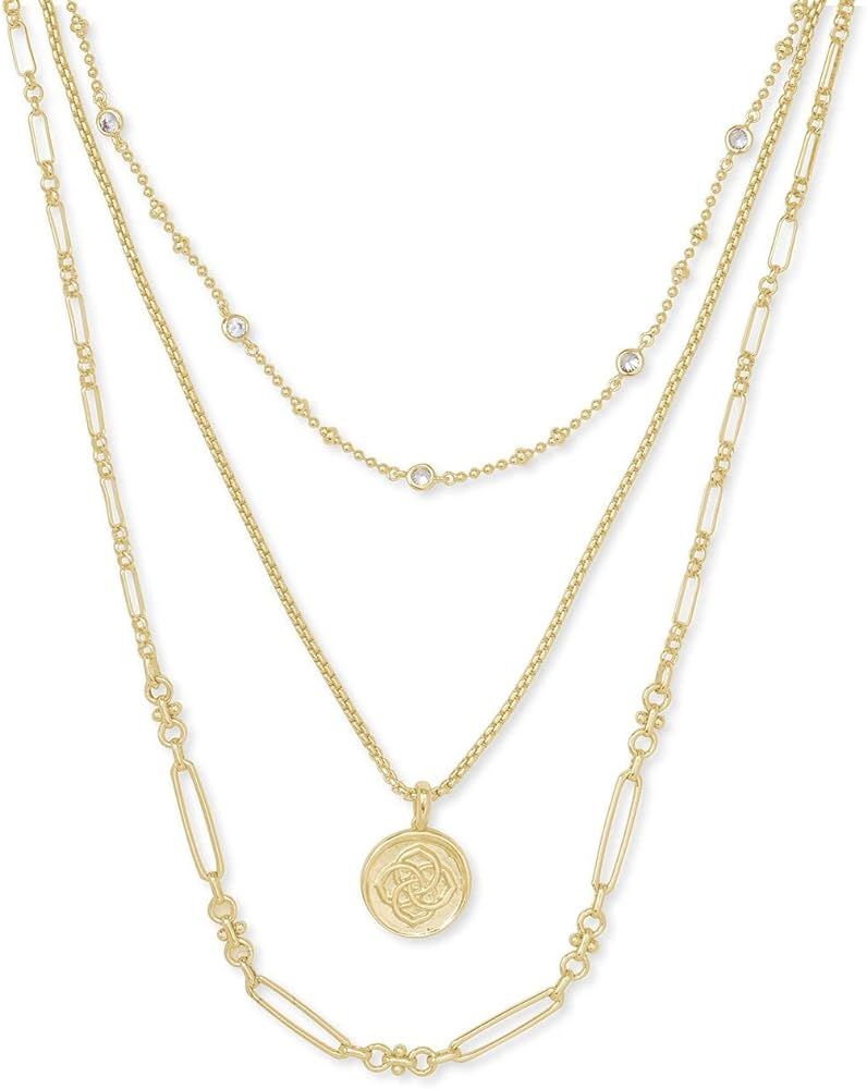 Kendra Scott Medallion Triple Strand Necklace, Fashion Jewelry for Women | Amazon (US)