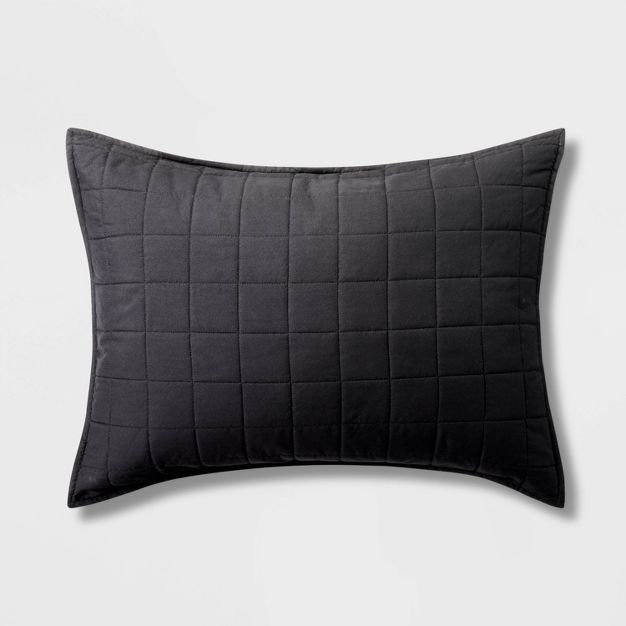 Box Stitch Microfiber Sham - Pillowfort™ | Target