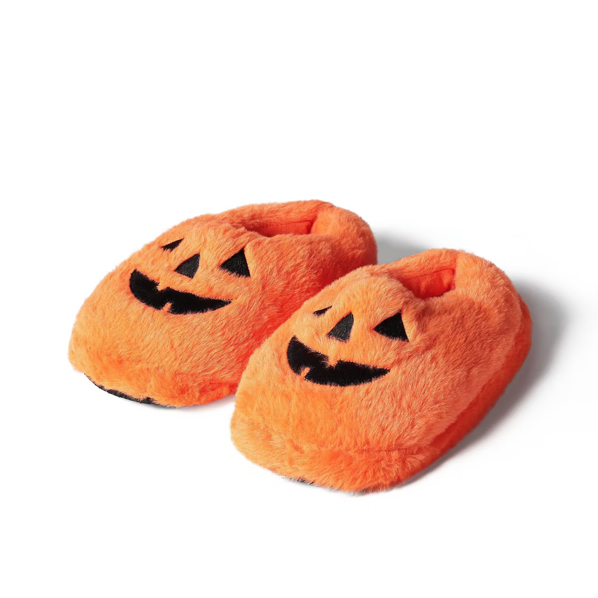 Adult Halloween Slippers Pumpkin M/L - Bullseye's Playground\u2122 | Target
