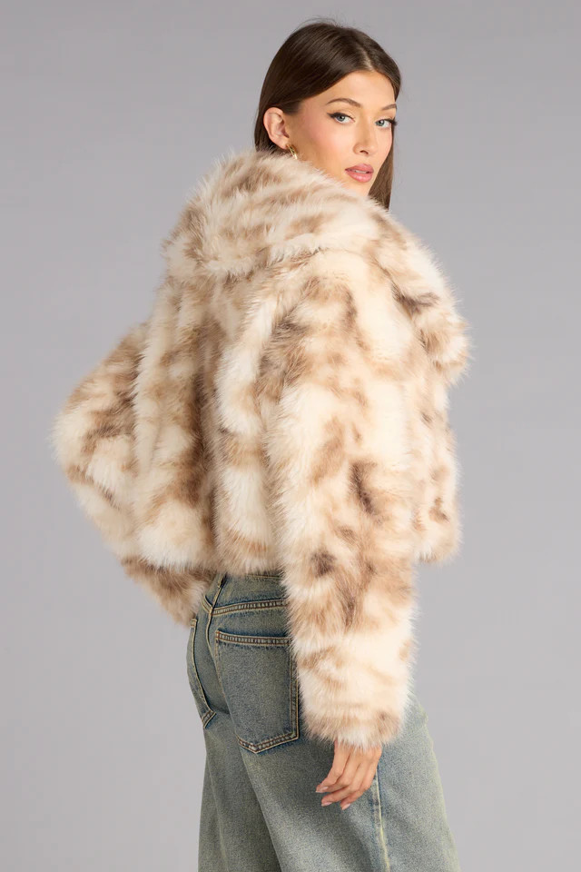 Winter Chic Faux Fur Cropped Coat | Windsor Stores