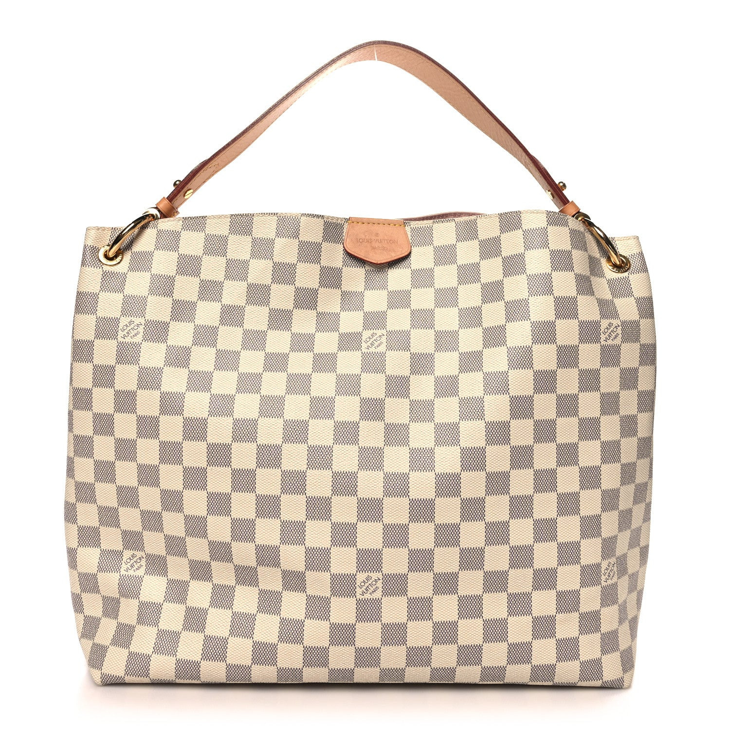 Damier Azur Graceful MM Rose Ballerine | FASHIONPHILE (US)