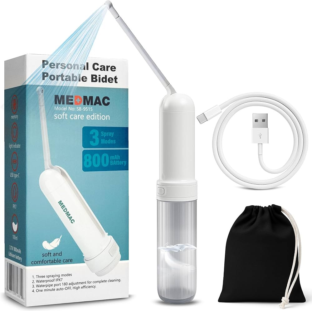 Portable Bidet for Travel, Rechargable USB-C 3 High Pressure Modes Travel Bidet Compact Waterproo... | Amazon (US)