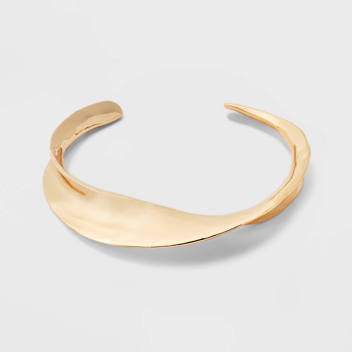 Hammered Twisted Cuff Bracelet - A New Day™ Gold | Target