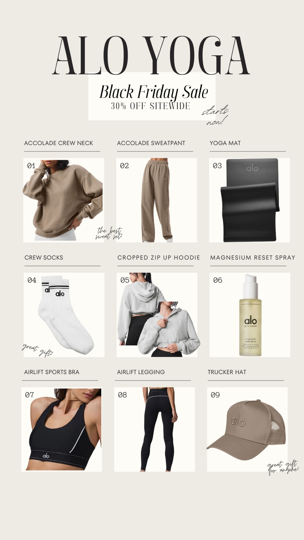 everything at alo is 30% off for black friday!!

#LTKFitness #LTKGiftGuide #LTKHoliday