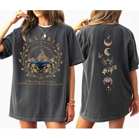 Velaris City Of Starlight Two-Sided The Night Court SJM Merch Acotar Velaris Tshirt Unisex Comfort Tee T Shirt Color: Red Size: 5XL | Walmart (US)