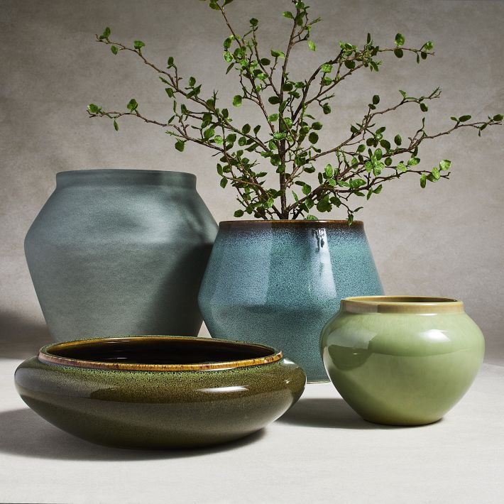 Glazed Ceramic Planters | West Elm (US)