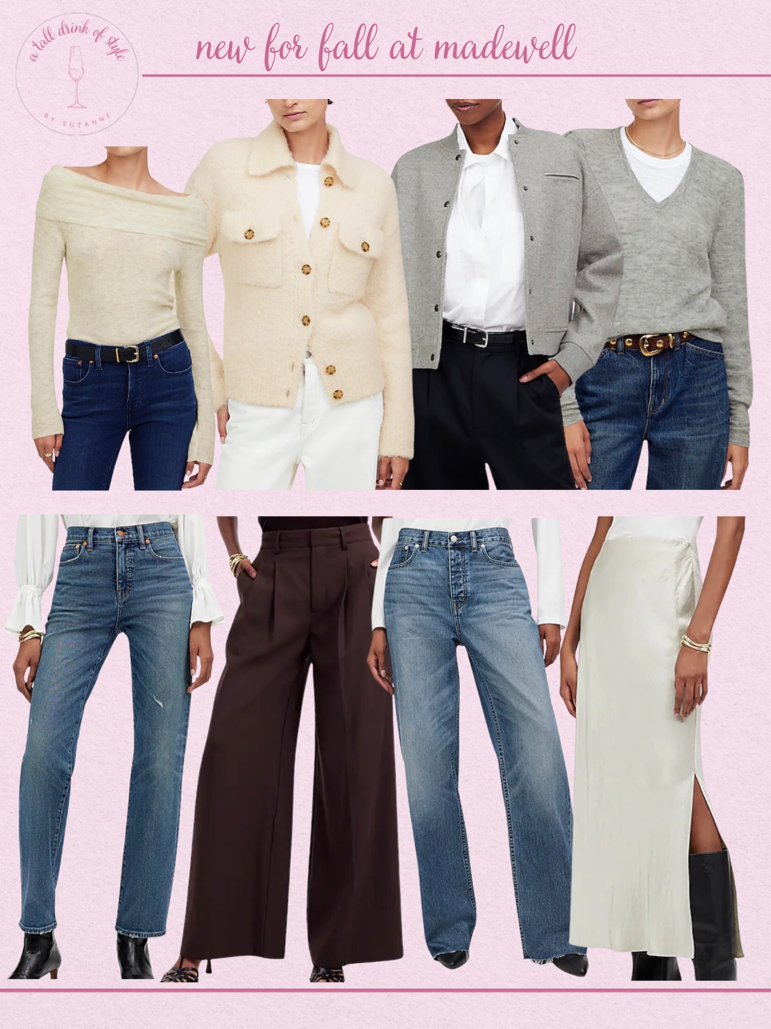 New for fall at Madewell
Madewell is one of my go to places for jeans. They offer many styles with tall inseams. But I also love their other clothes. New now jackets, cardigans, pullover sweaters, straight jeans, wide jeans, trousers

#LTKxMadewell #LTKOver40 #LTKStyleTip