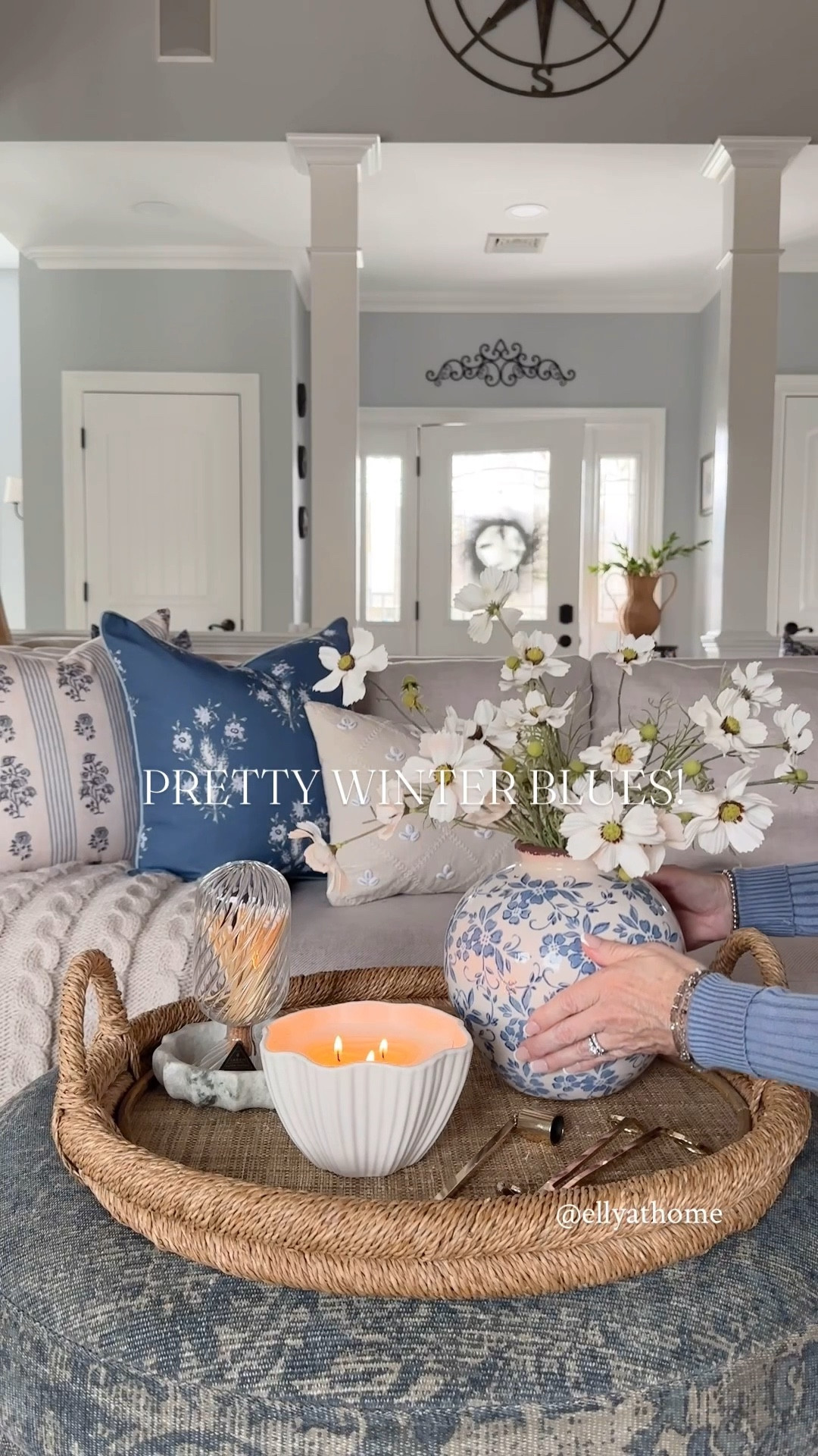 New living room styling! Pretty blue vases, candles, stems, florals, Throw blanket, blue pillows, area rug, candle accessories, textured bowl, sofa, woven vase. Pottery Barn, Amazon home, Target. 



#LTKSaleAlert #LTKHome