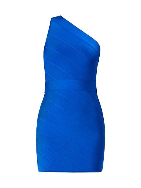 Icon One-Shoulder Asymmetric Mini Dress | Saks Fifth Avenue