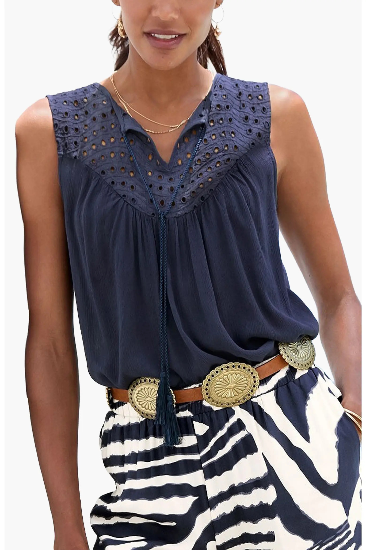 Women's Sleeveless Eyelet Top (Women) | Nordstrom | Nordstrom