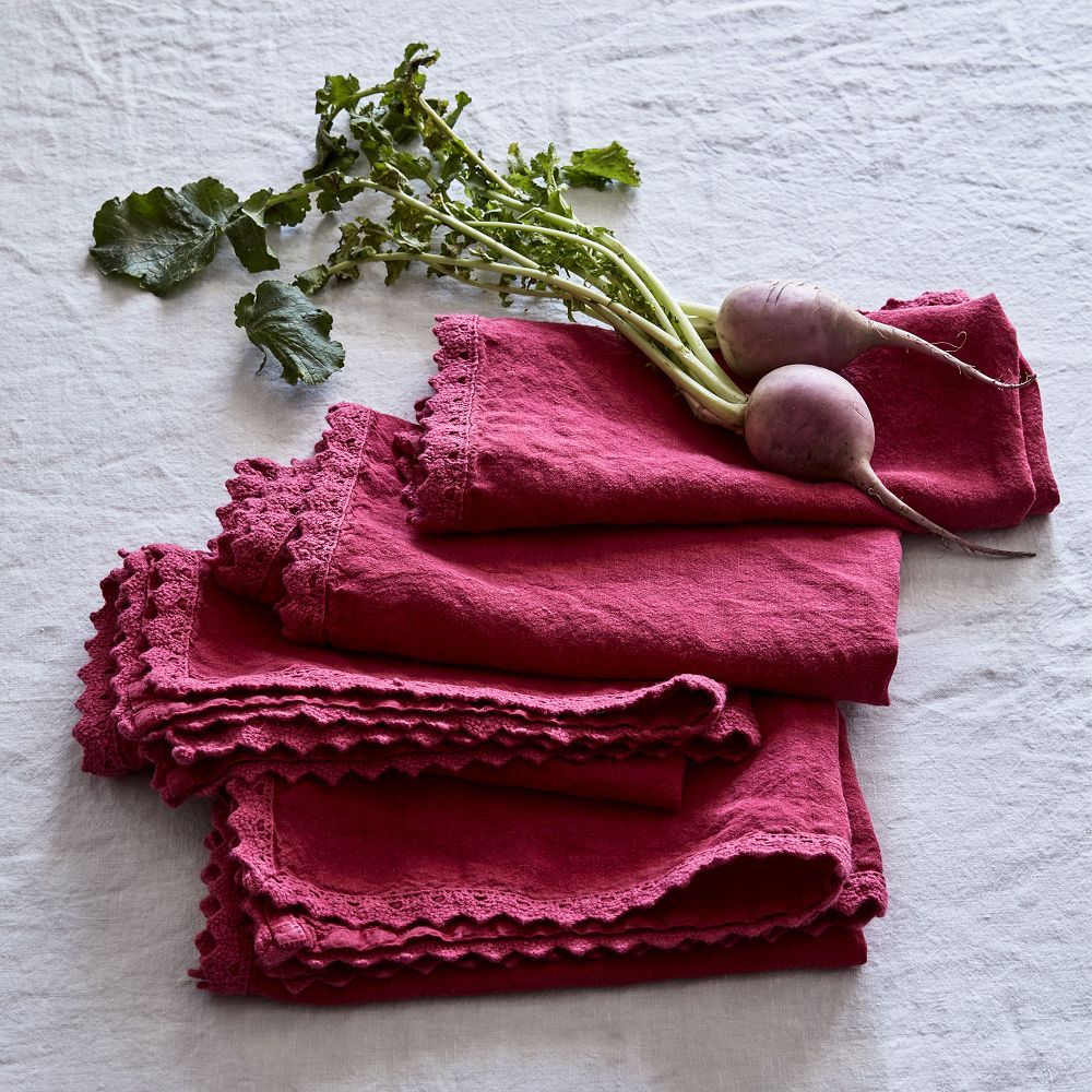 Linen Crochet Napkins | GreenRow