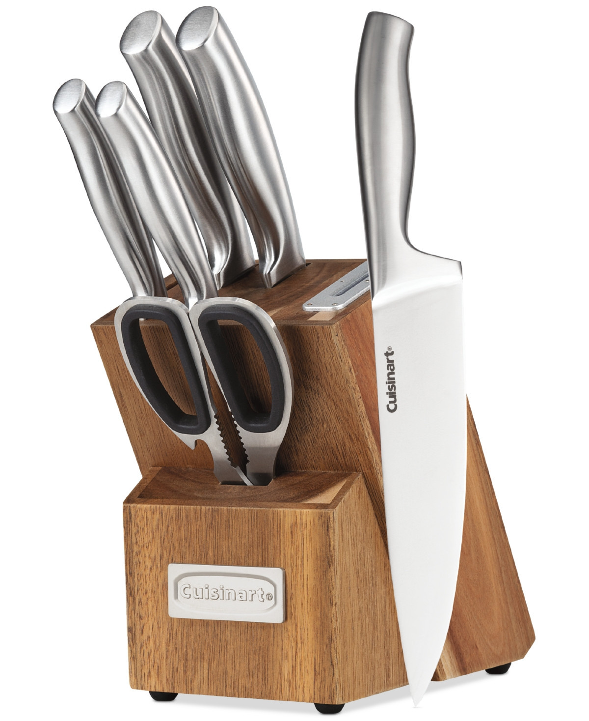 Cuisinart Classic 7-Piece Stainless Steel Knife & Block set | Macy's