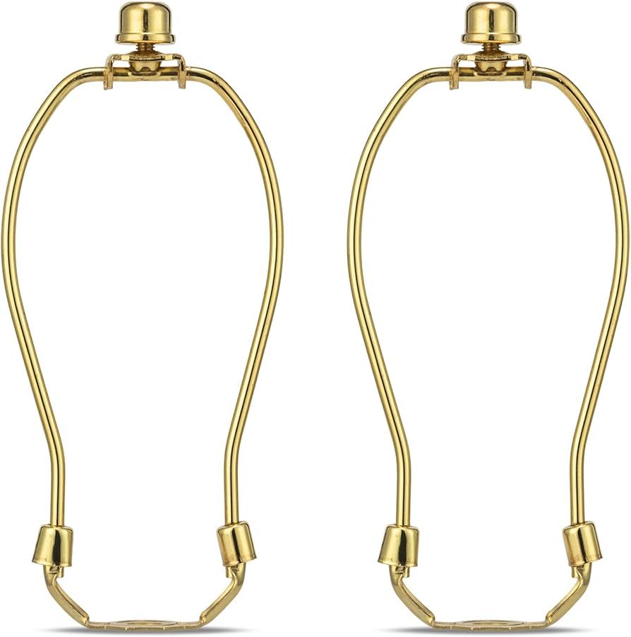 Lamp Harp 6 Inch, 2 Set Detachable Lamp Shade Harp for Table and Floor Lamps, Heavy Duty Lamp Bra... | Amazon (US)