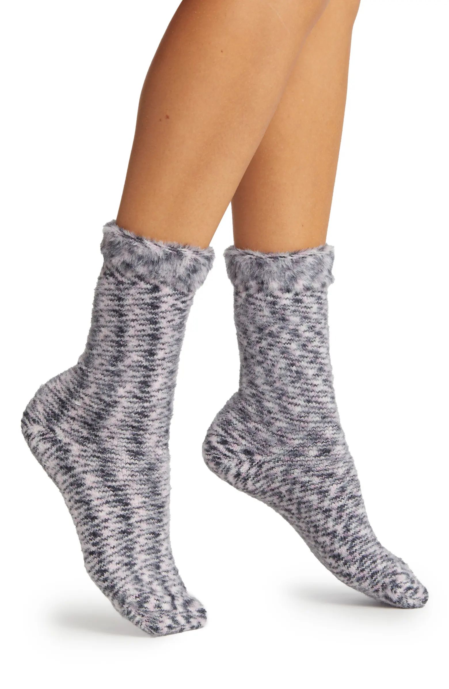 BP. Spacedye Fuzzy Reversible Socks | Nordstrom | Nordstrom