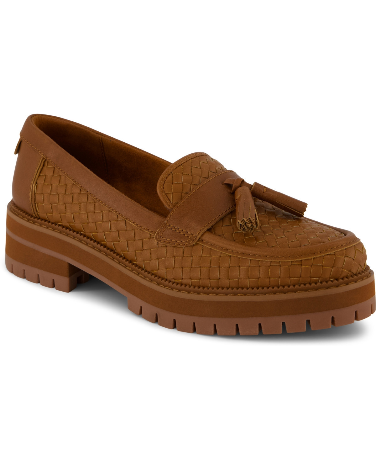 Toms Women's Cara Lug Sole Loafers - Amber Brown | Macy's